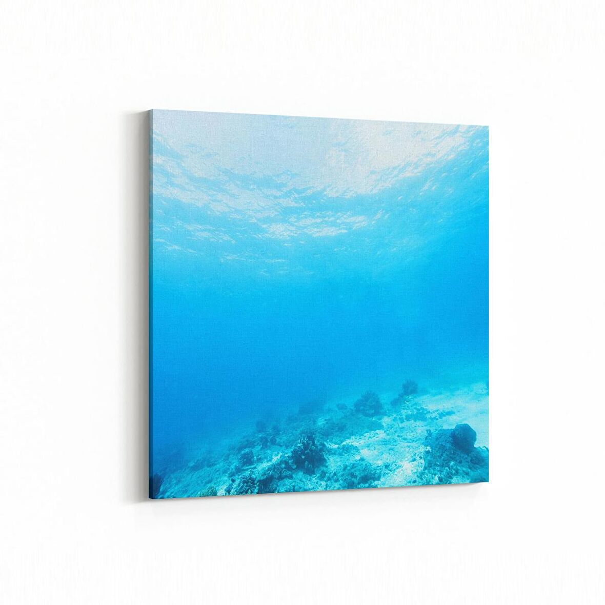 Olla 12897K Deniz / Okyanus Görseli Kare Kanvas Tablo (Ölçü: 25X25)