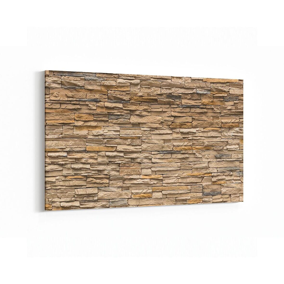 Olla 17344Y Taş / Tuğla Görseli Yatay Kanvas Tablo (Ölçü: 90X60)