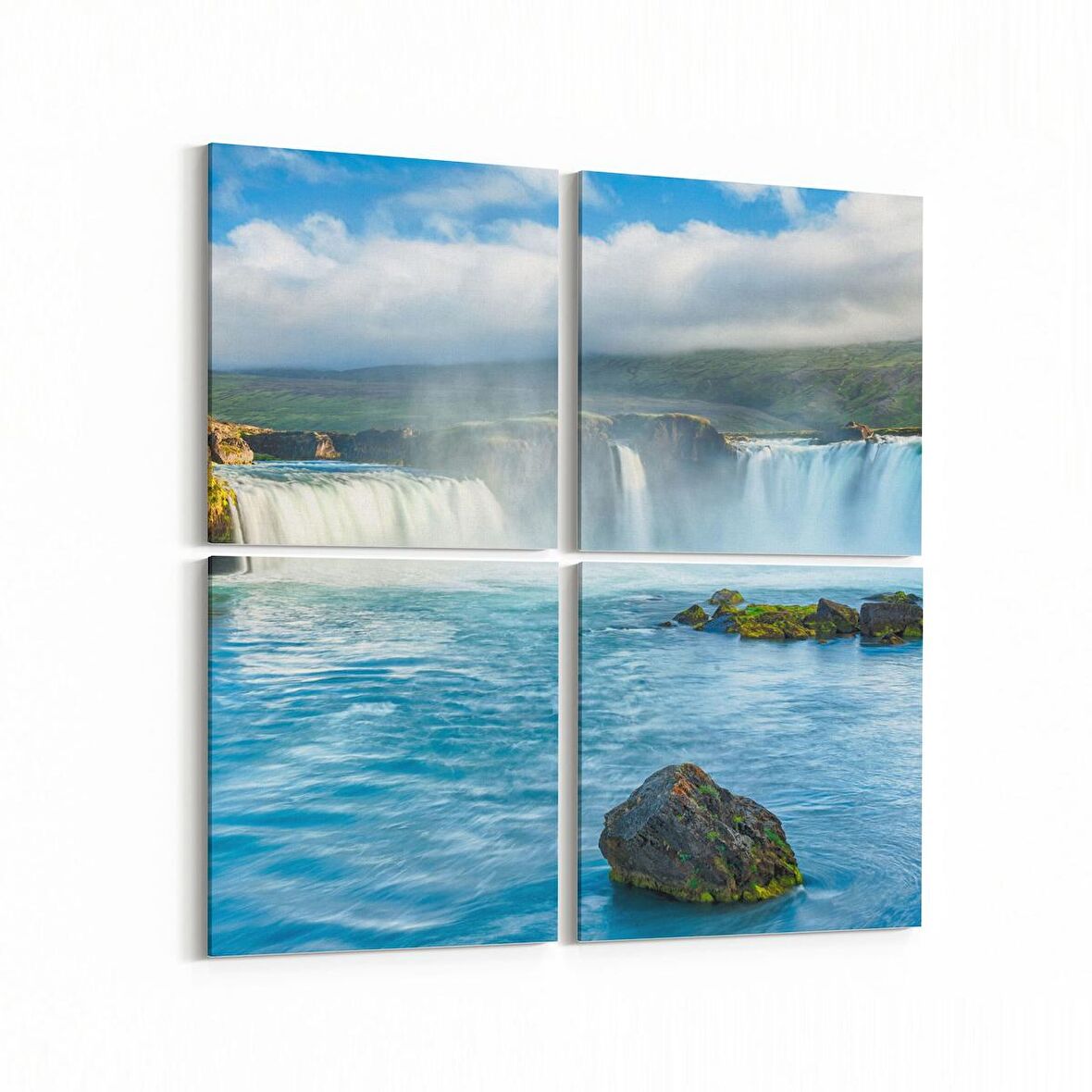 Olla 13456K4 Doğa / Manzara Görseli Kare 4'lü Kanvas Tablo (Ölçü: 125X125)