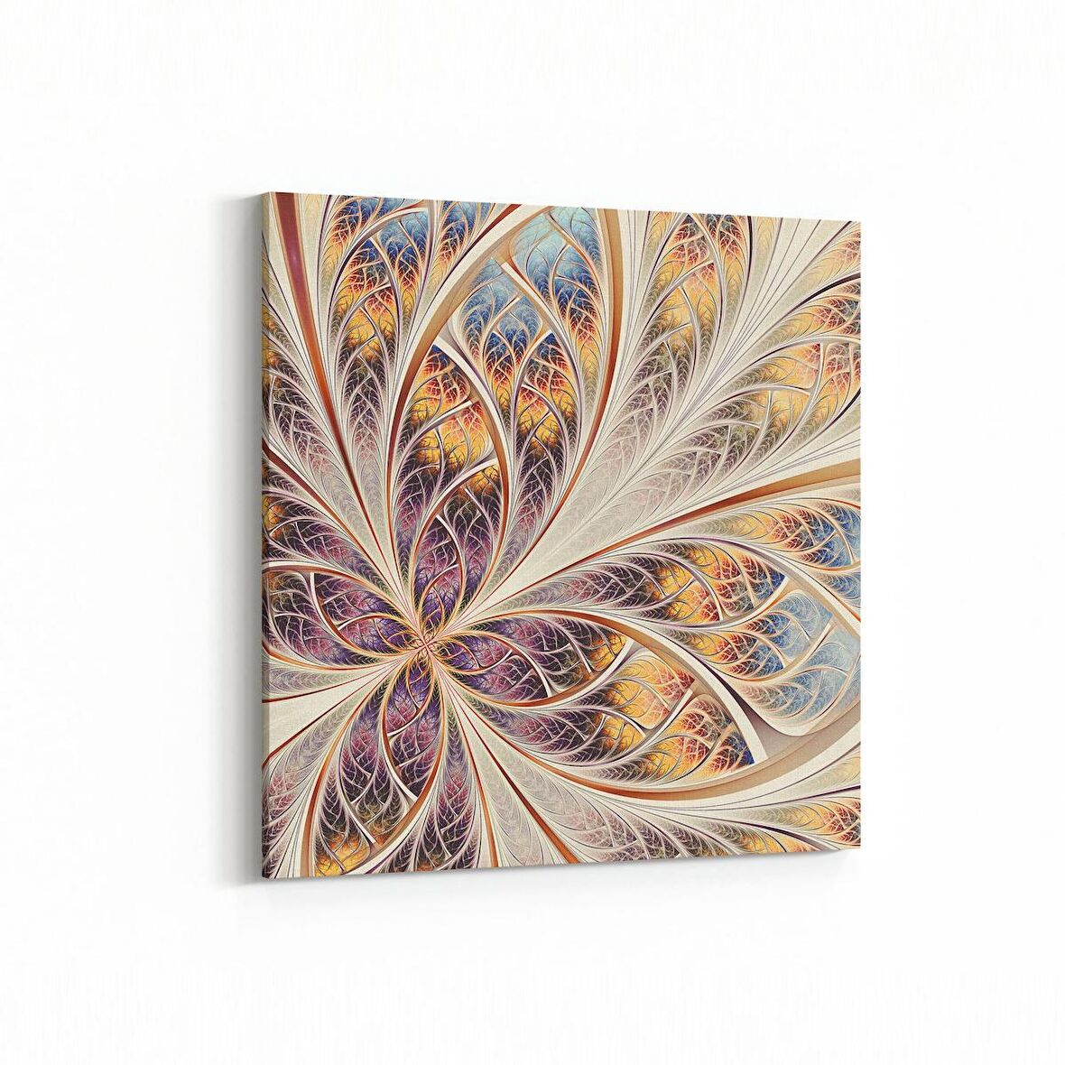 Olla 10146K Abstract Görsel Kare Kanvas Tablo (Ölçü: 25X25)