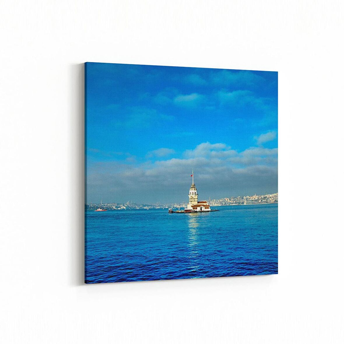 Olla 18150K Yapı Görseli Kare Kanvas Tablo (Ölçü: 25X25)