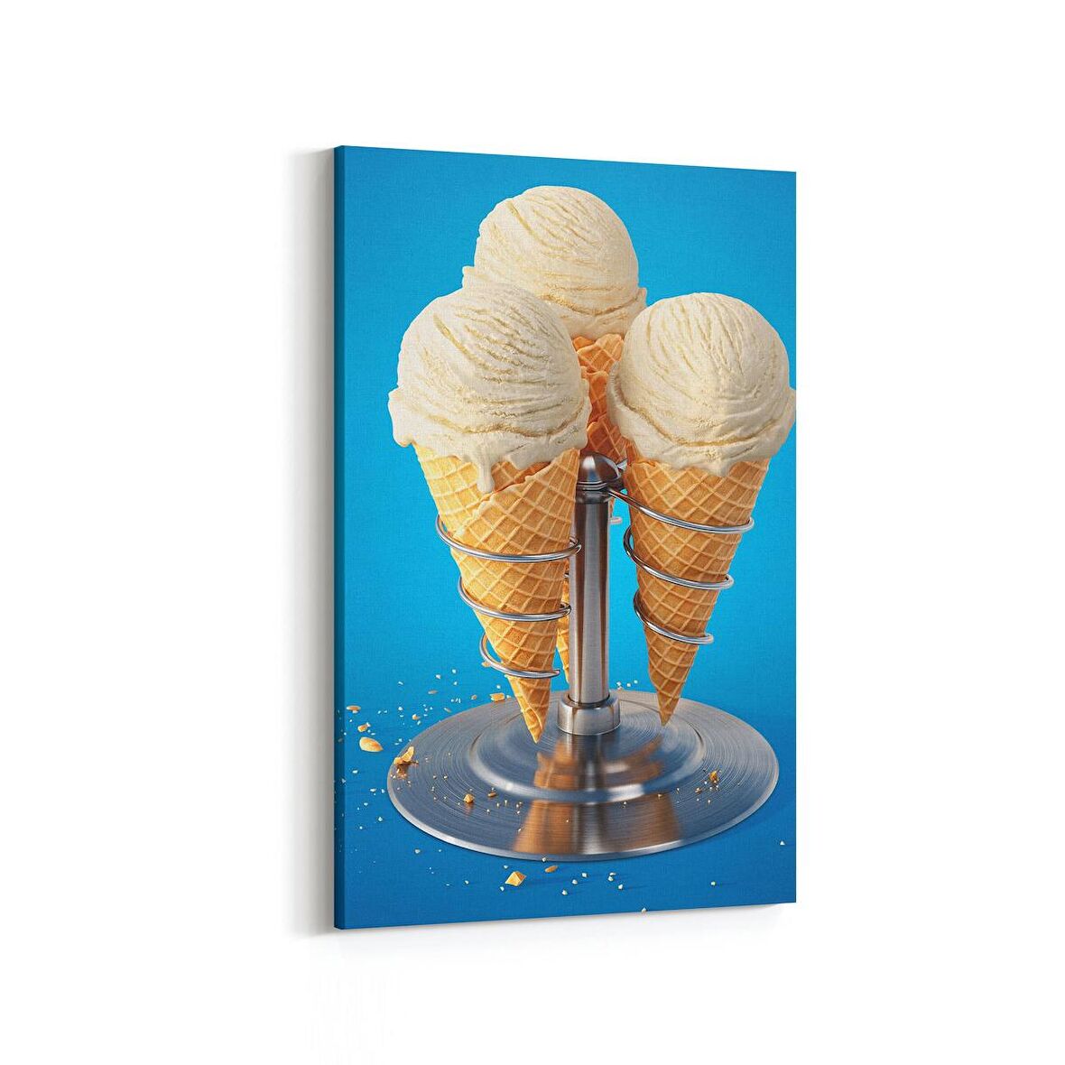 Olla 14983D Gıda Görseli Dikey Kanvas Tablo (Ölçü: 100X150)