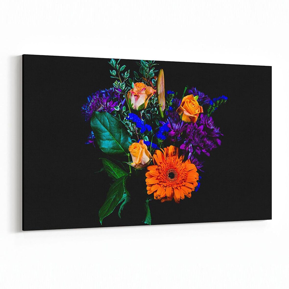 Olla 11595Y Çiçek Görseli Yatay Kanvas Tablo (Ölçü: 120X80)