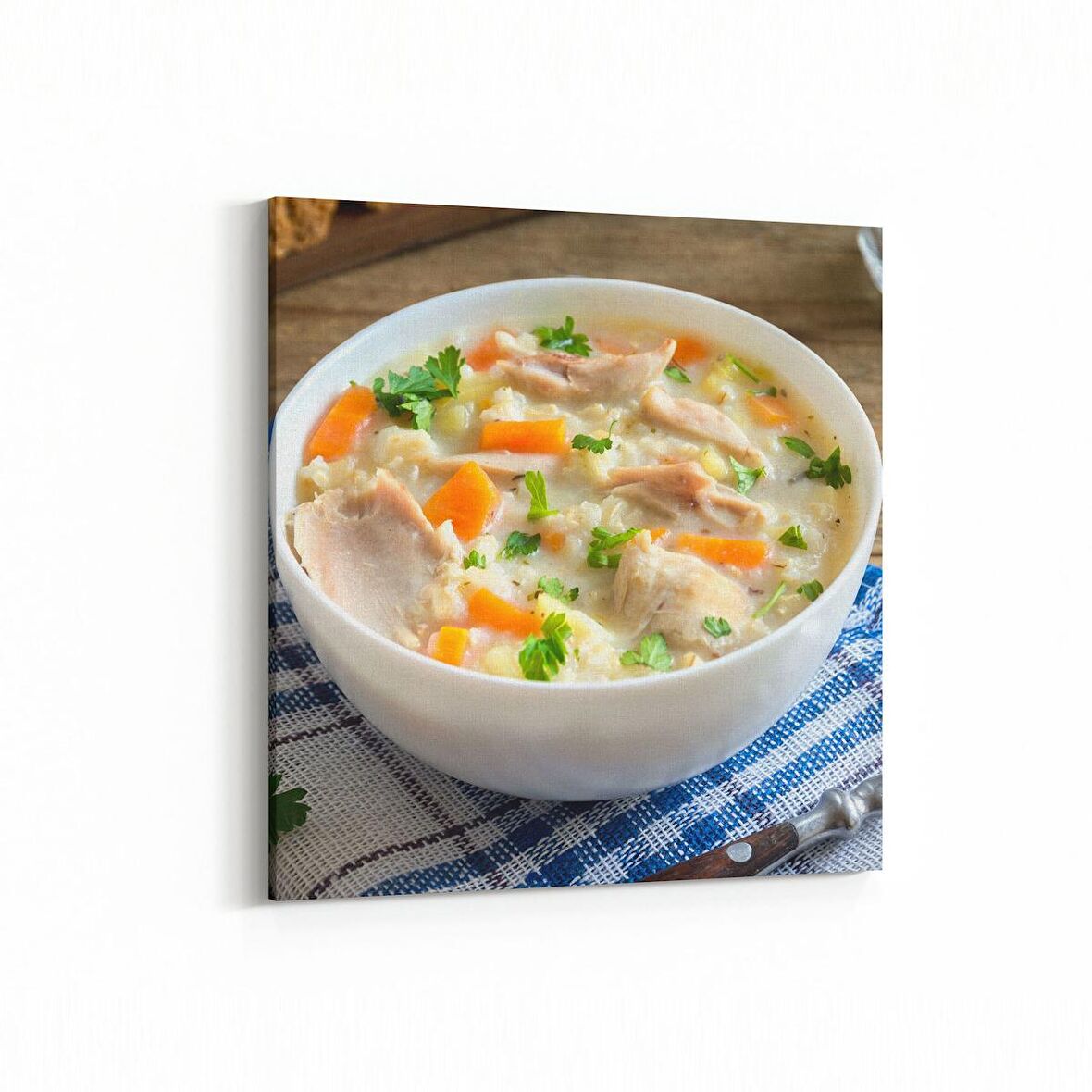 Olla 15294K Gıda Görseli Kare Kanvas Tablo (Ölçü: 30X30)