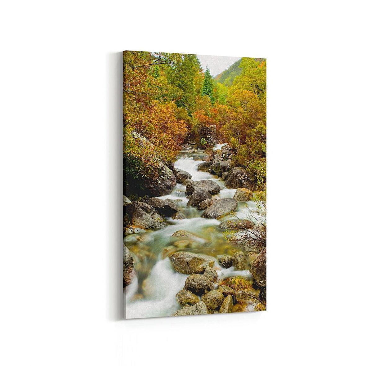 Olla 14298DD Doğa / Manzara Görseli Dikey Dar Kanvas Tablo (Ölçü: 40X80)