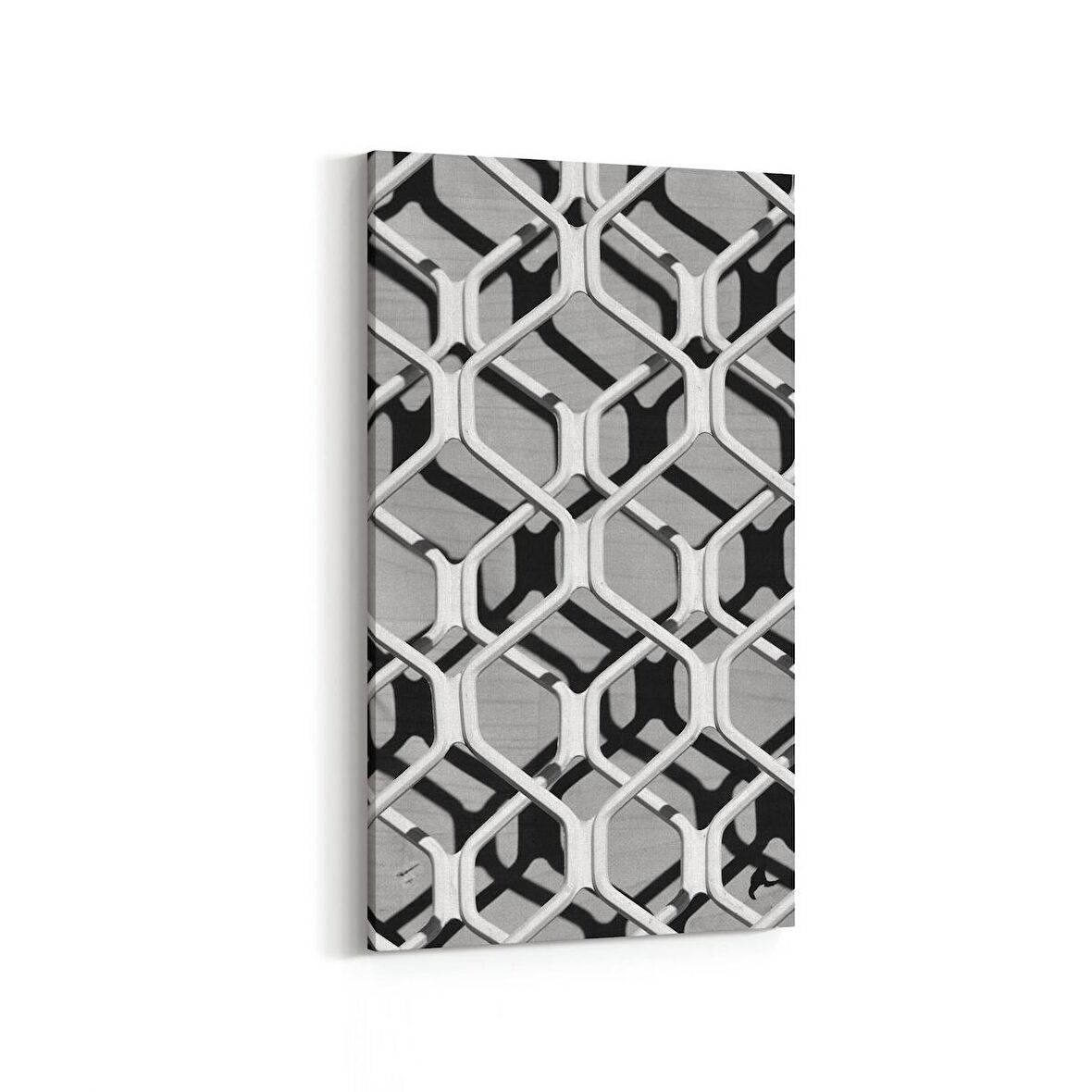Olla 10038DD Abstract 3 Boyut Görsel Dikey Dar Kanvas Tablo (Ölçü: 30X60)