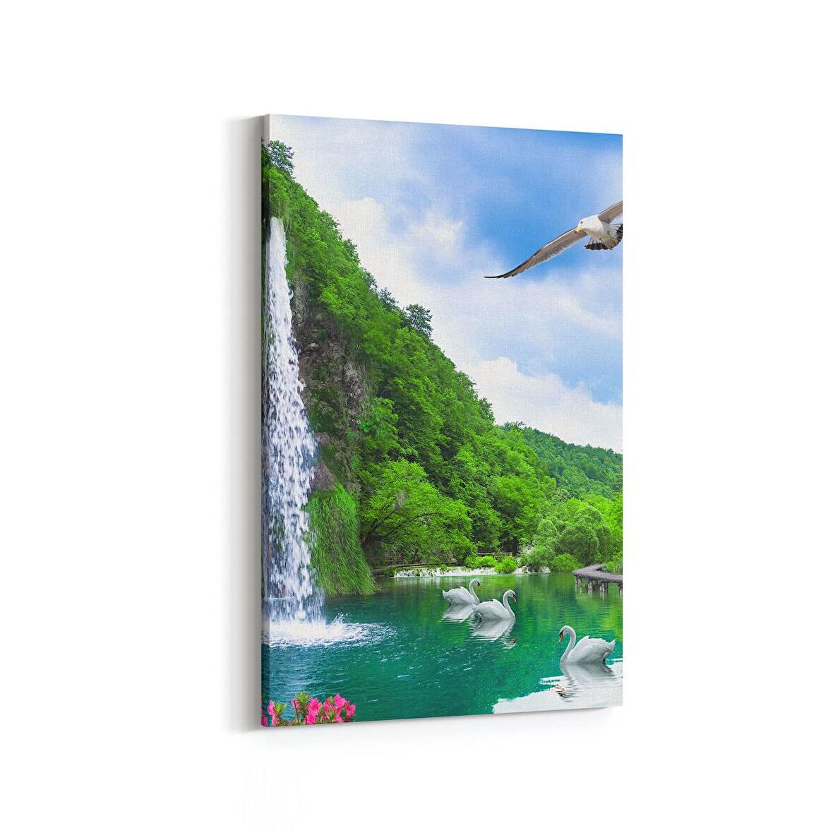 Olla 13395D Doğa / Manzara Görseli Dikey Kanvas Tablo (Ölçü: 20X30)