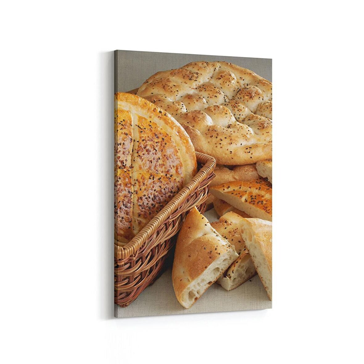 Olla 15042D Gıda Görseli Dikey Kanvas Tablo (Ölçü: 20X30)