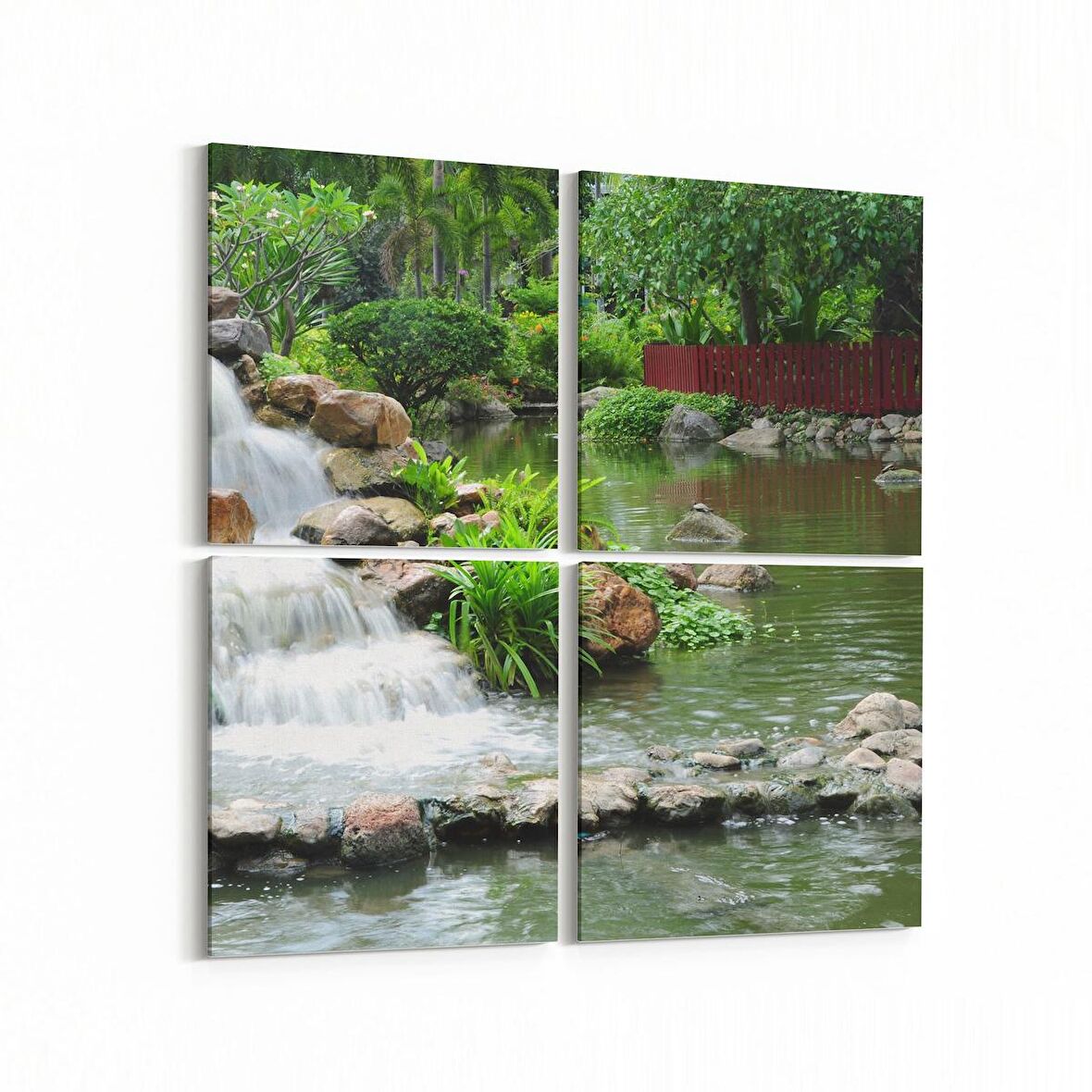 Olla 13520K4 Doğa / Manzara Görseli Kare 4'lü Kanvas Tablo (Ölçü: 105X105)