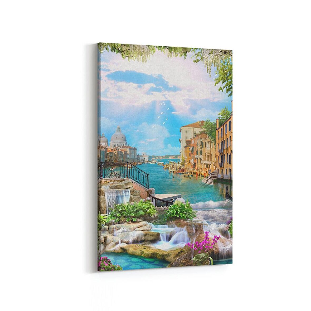 Olla 13629D Doğa / Manzara Görseli Dikey Kanvas Tablo (Ölçü: 60X90)