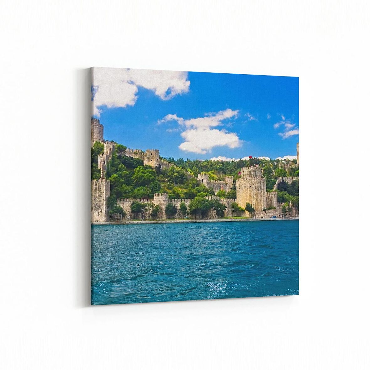 Olla 18234K4 Yapı Görseli Kare 4'lü Kanvas Tablo (Ölçü: 125X125)