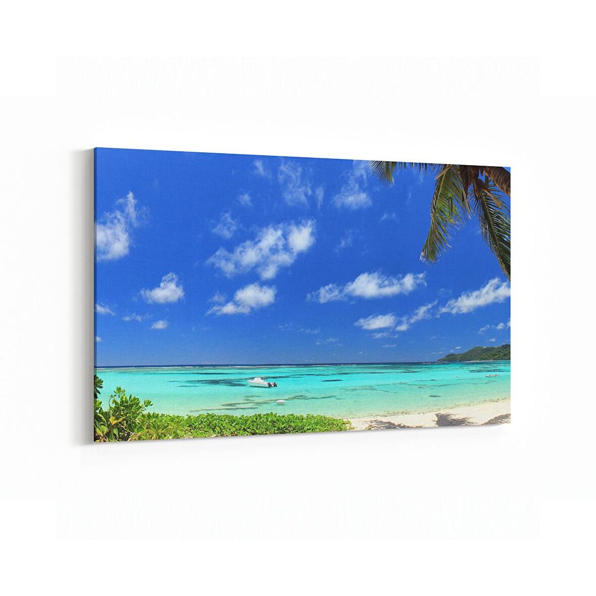 Olla 16408Y Kumsal / Sahil Görseli Yatay Kanvas Tablo (Ölçü: 45X30)