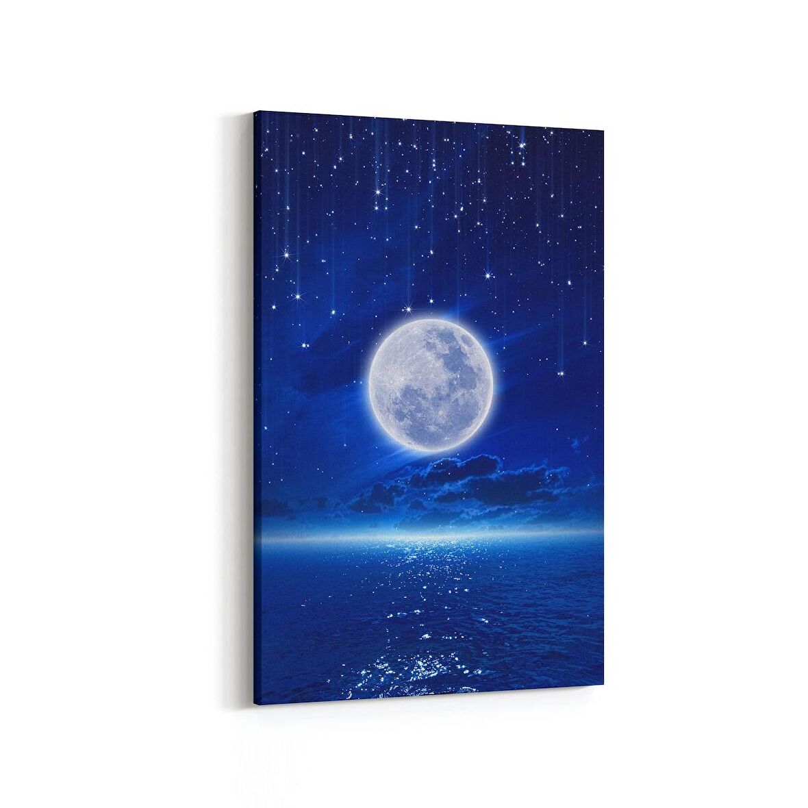 Olla 14703D Gece Gökyüzü Görseli Dikey Kanvas Tablo (Ölçü: 60X90)