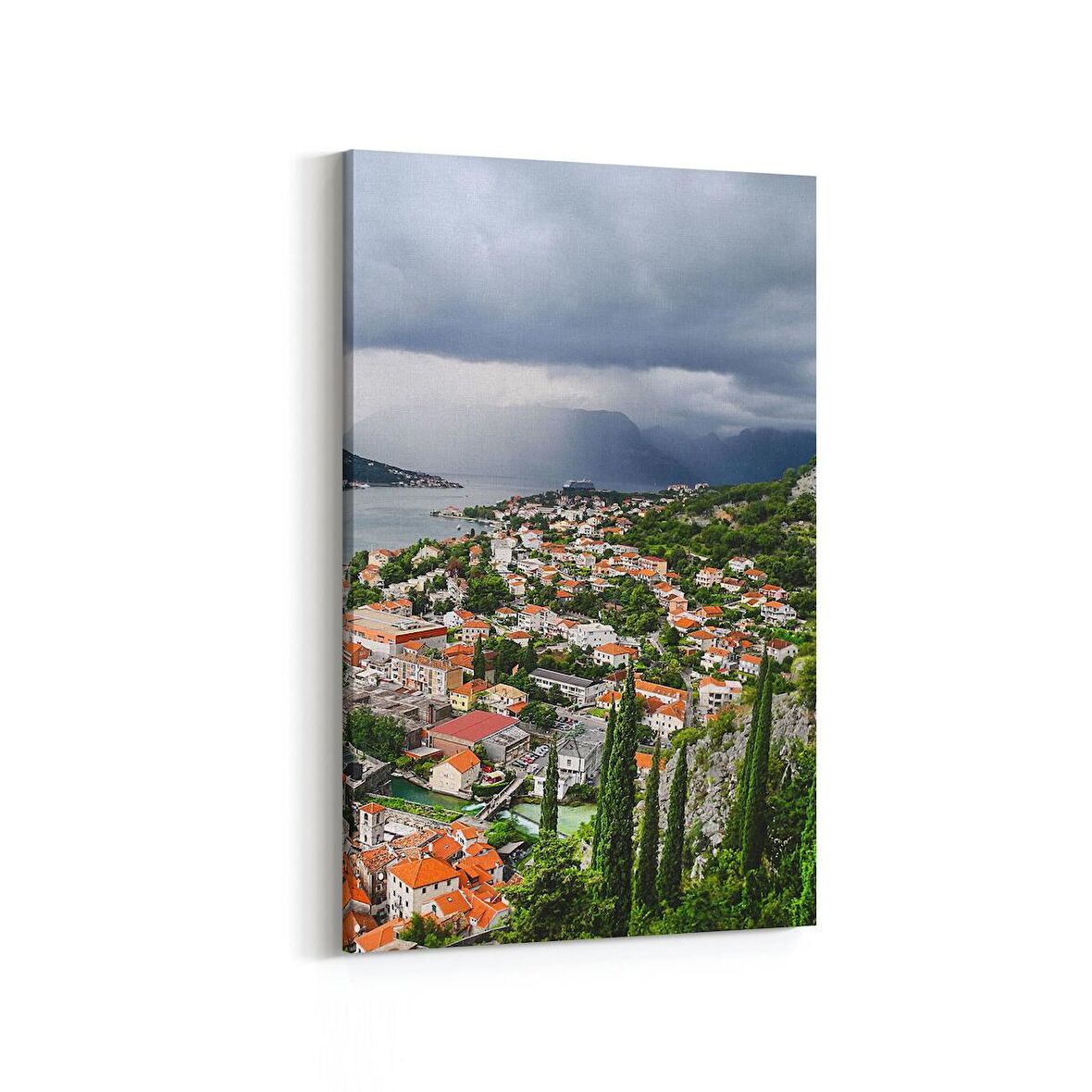 Olla 18056D Yapı Görseli Dikey Kanvas Tablo (Ölçü: 70X105)