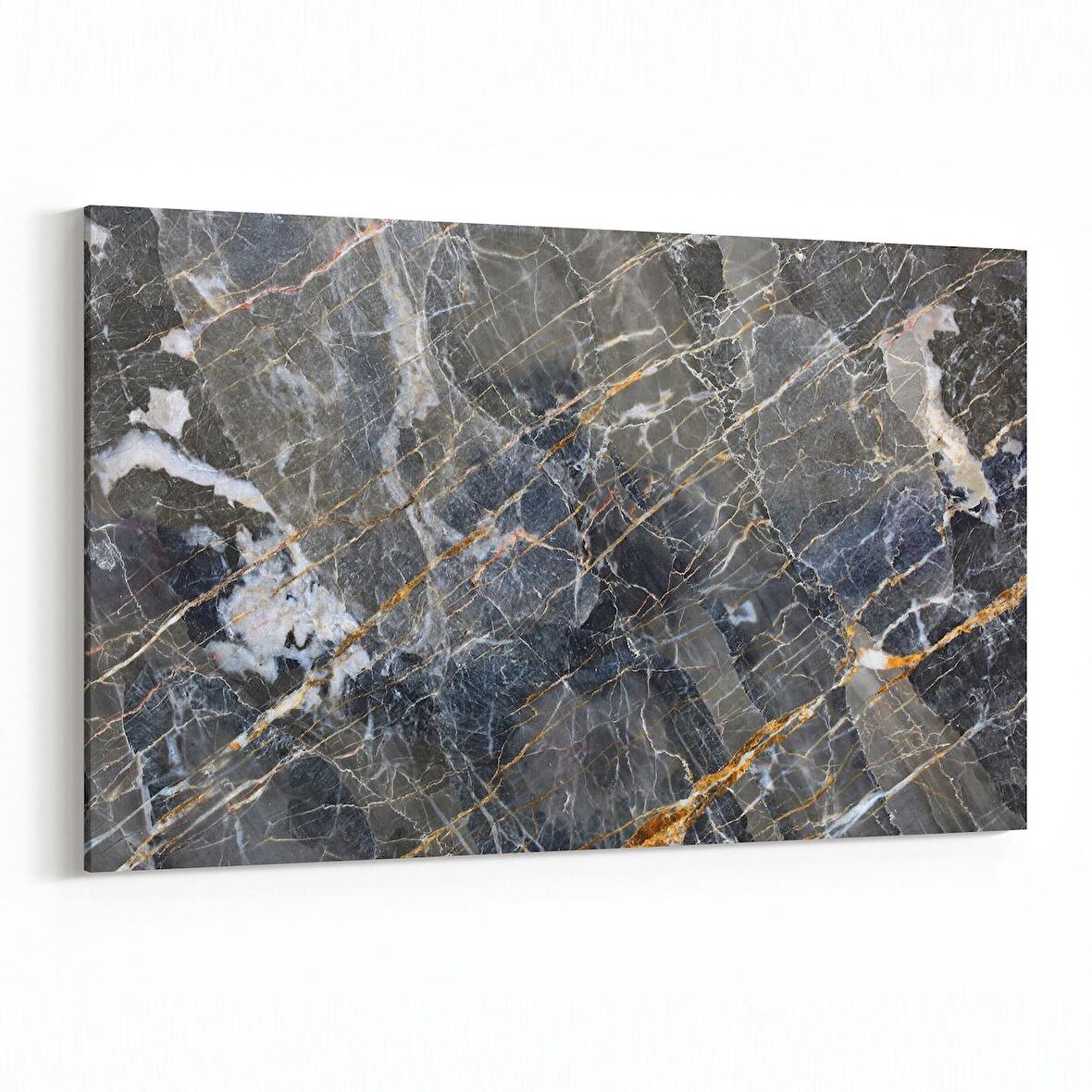 Olla 16704Y Mermer Desen Görsel Yatay Kanvas Tablo (Ölçü: 120X80)