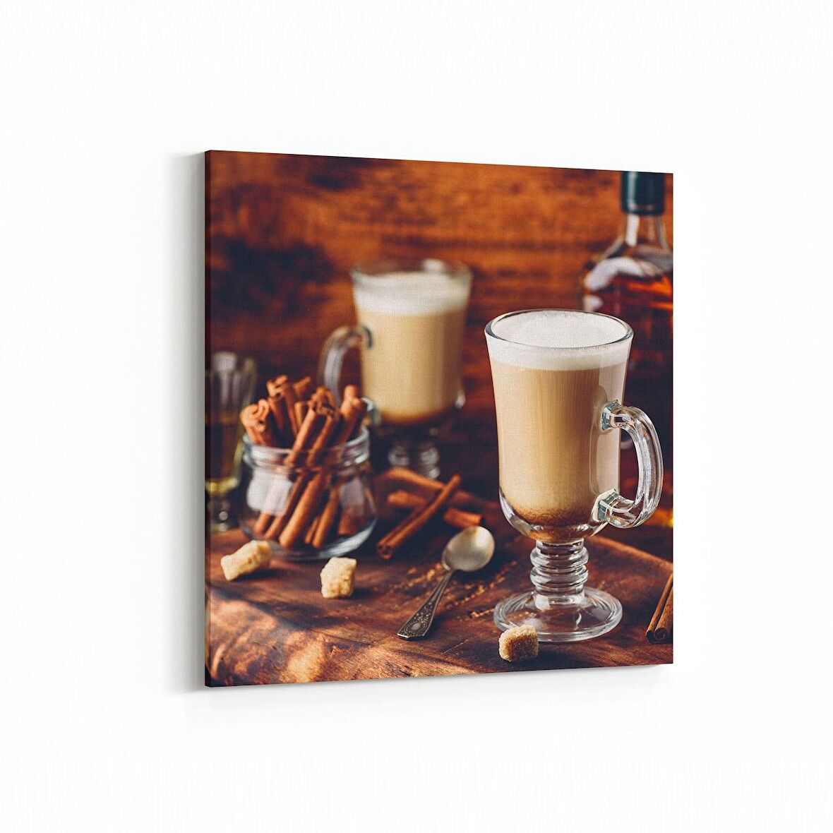 Olla 15061K Gıda Görseli Kare Kanvas Tablo (Ölçü: 25X25)