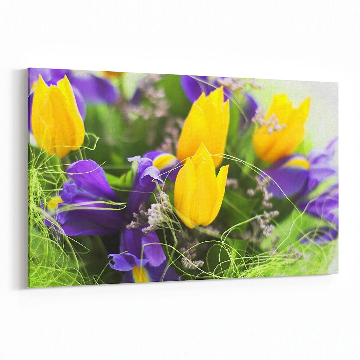 Olla 11614Y Çiçek Görseli Yatay Kanvas Tablo (Ölçü: 45X30)