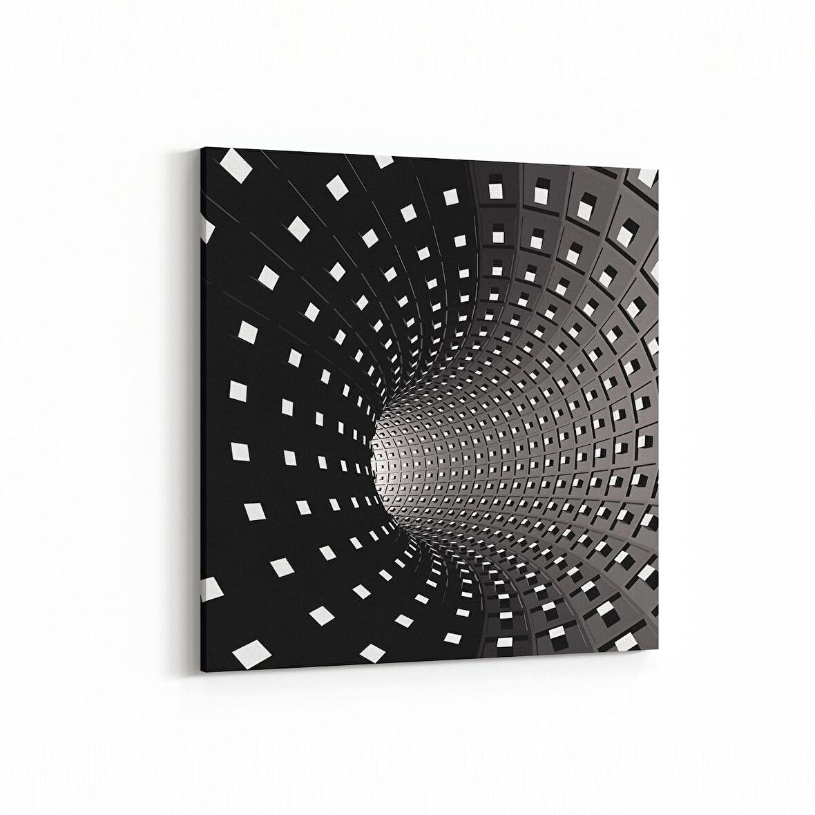 Olla 10249K Abstract Girdap Görsel Kare Kanvas Tablo (Ölçü: 25X25)