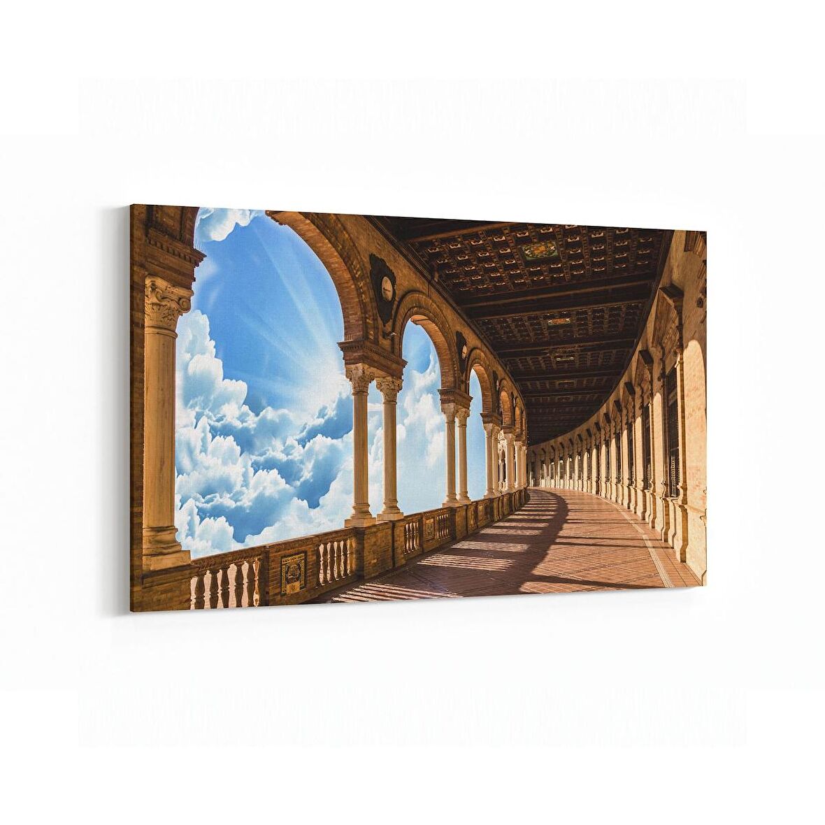 Olla 18011Y Yapı Görseli Yatay Kanvas Tablo (Ölçü: 90X60)