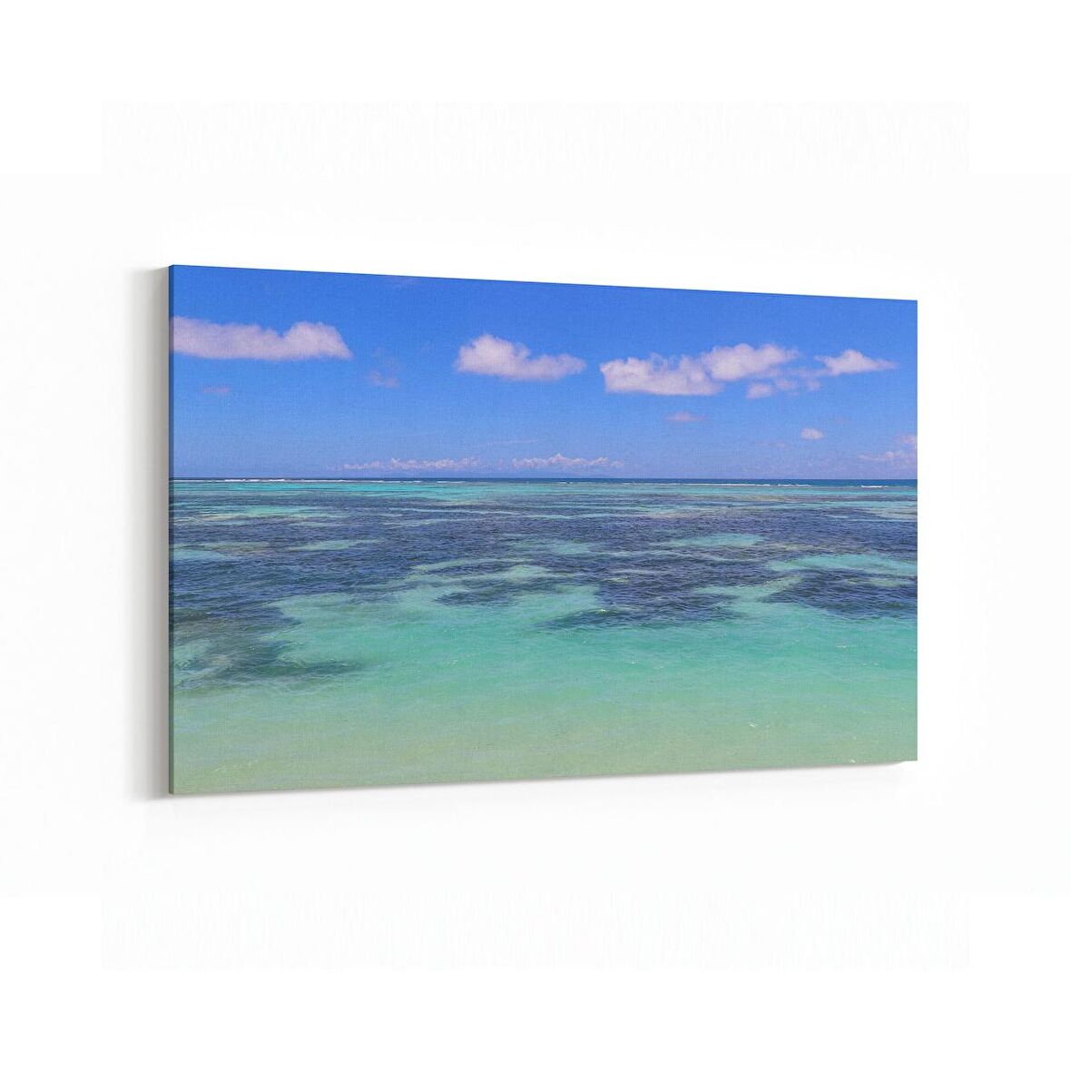 Olla 16596Y Kumsal / Sahil Görseli Yatay Kanvas Tablo (Ölçü: 150X100)