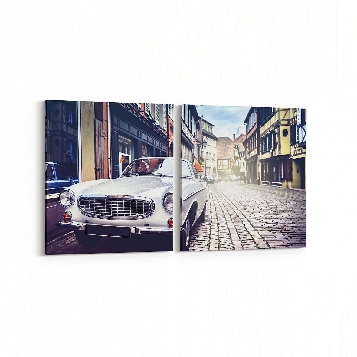 Olla 12277K2Y Araç Görseli Kare 2'li Yatay Kanvas Tablo (Ölçü: 65X30)