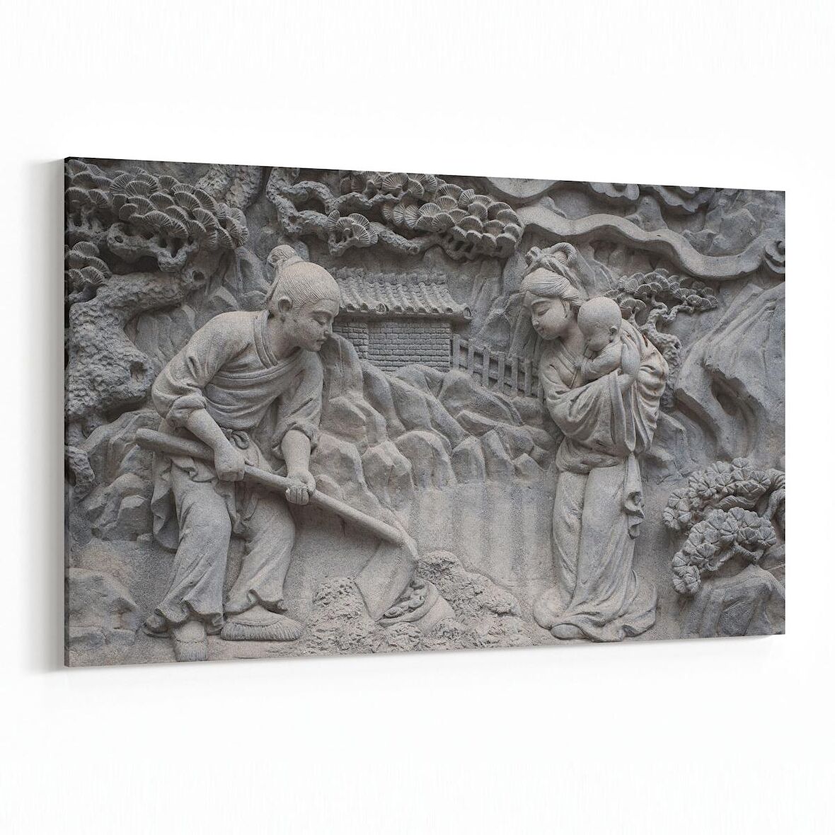 Olla 16270Y Heykel / Sanat Görseli Yatay Kanvas Tablo (Ölçü: 90X60)