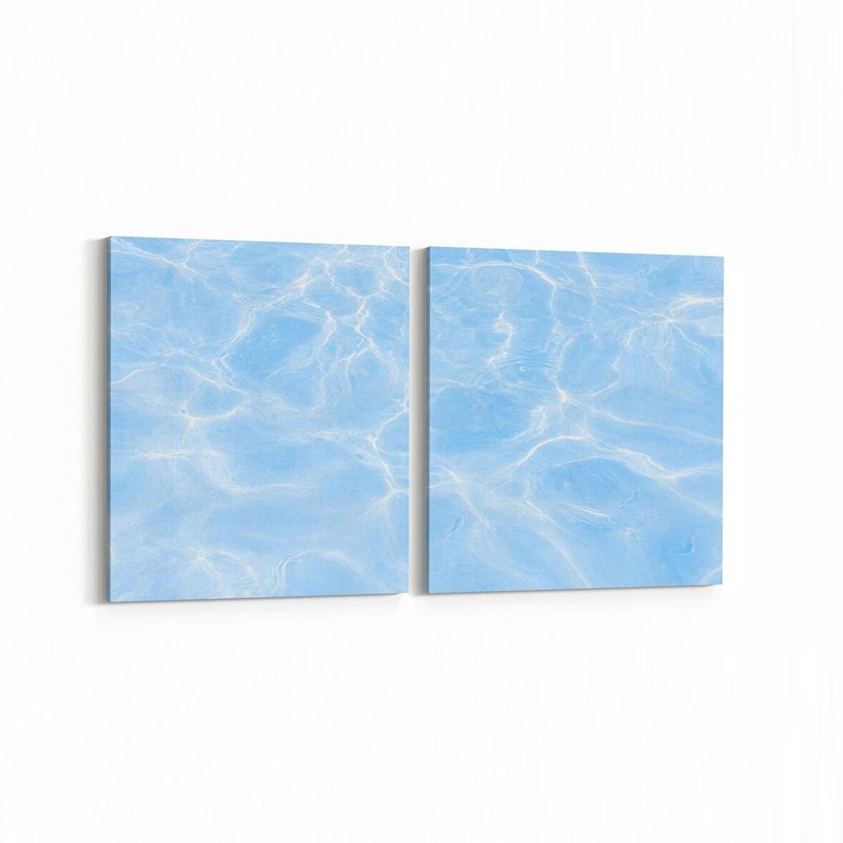 Olla 12979K2Y Deniz / Okyanus Görseli Kare 2'li Yatay Kanvas Tablo (Ölçü: 85X40)