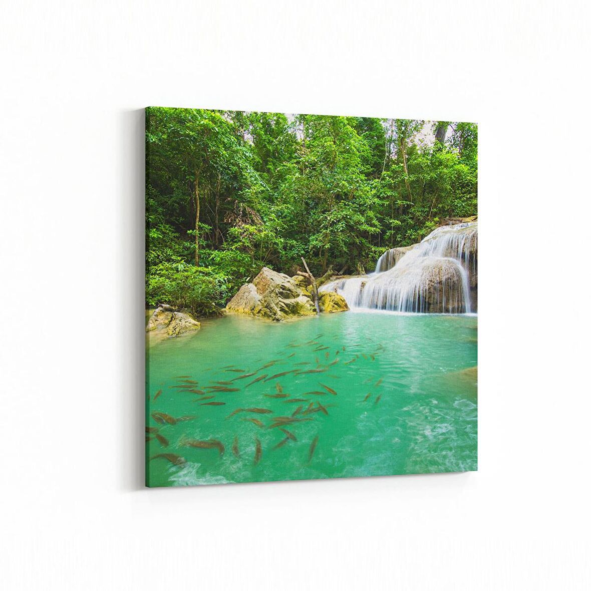 Olla 13687K Doğa / Manzara Görseli Kare Kanvas Tablo (Ölçü: 40X40)