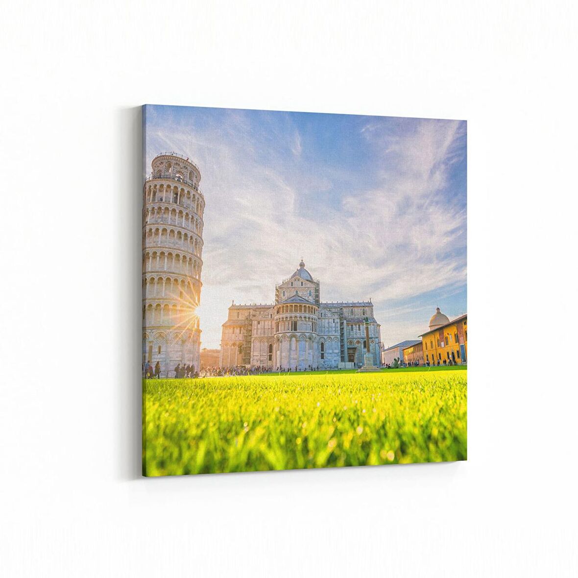 Olla 18908K Yapı Görseli Kare Kanvas Tablo (Ölçü: 25X25)