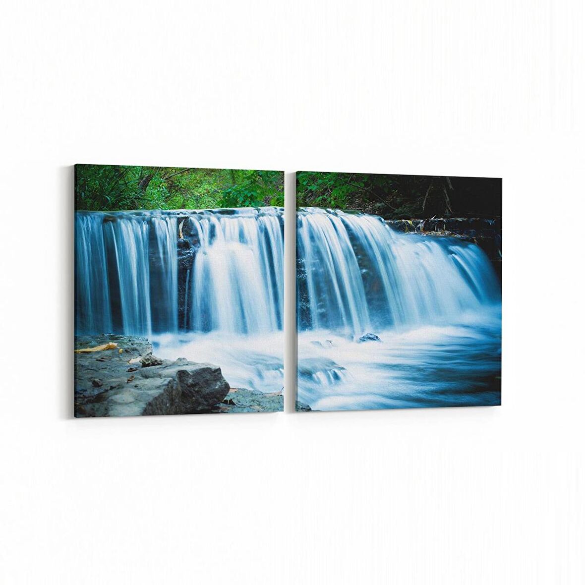 Olla 14565K2Y Doğa / Manzara Görseli Kare 2'li Yatay Kanvas Tablo (Ölçü: 145X70)