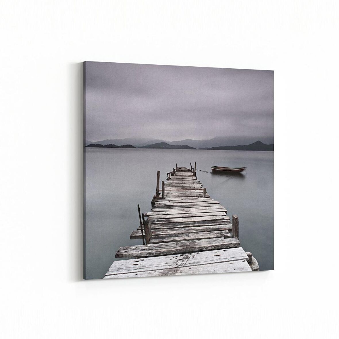 Olla 14586K Doğa / Manzara Görseli Kare Kanvas Tablo (Ölçü: 100X100)