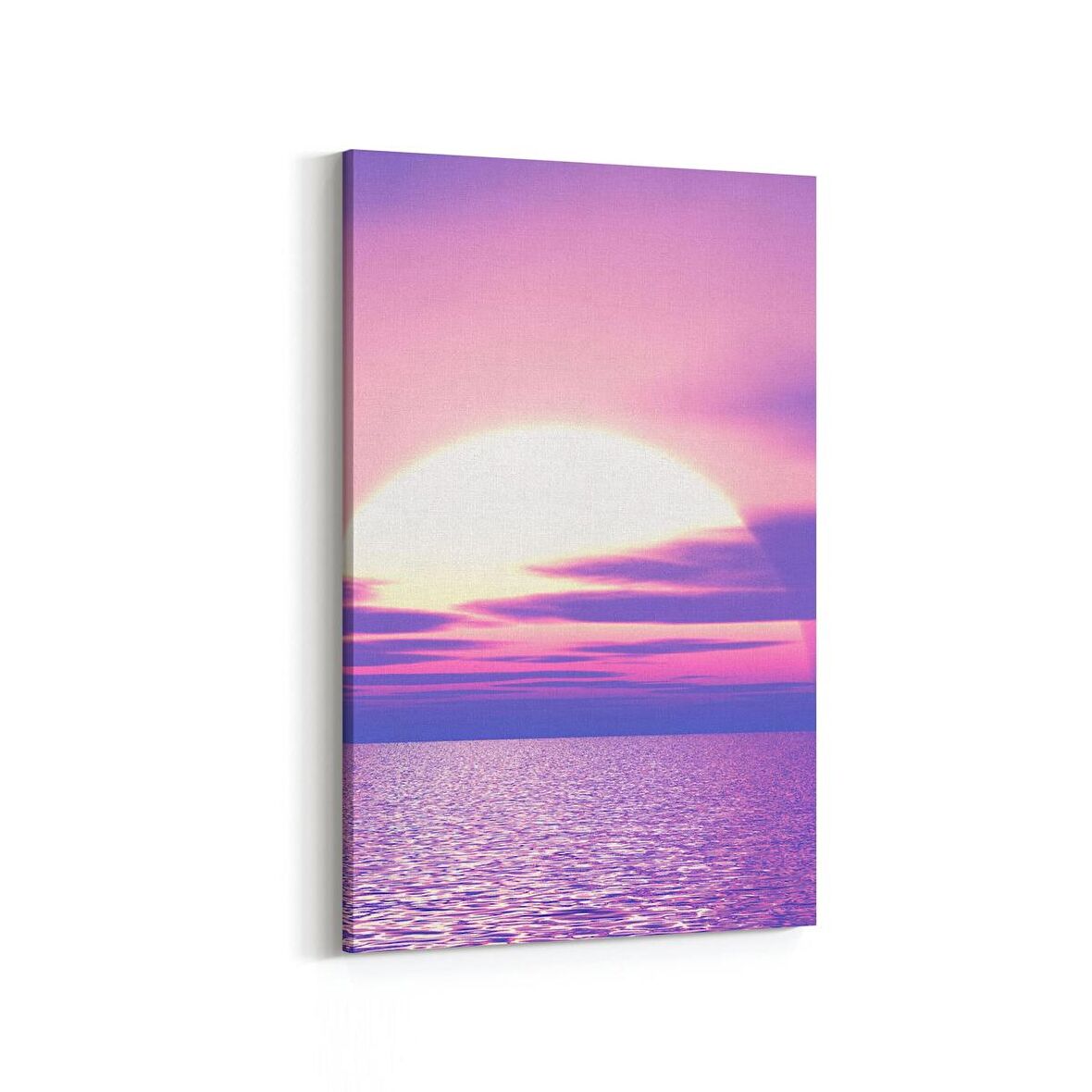 Olla 15961D Günbatımı Görseli Dikey Kanvas Tablo (Ölçü: 60X90)