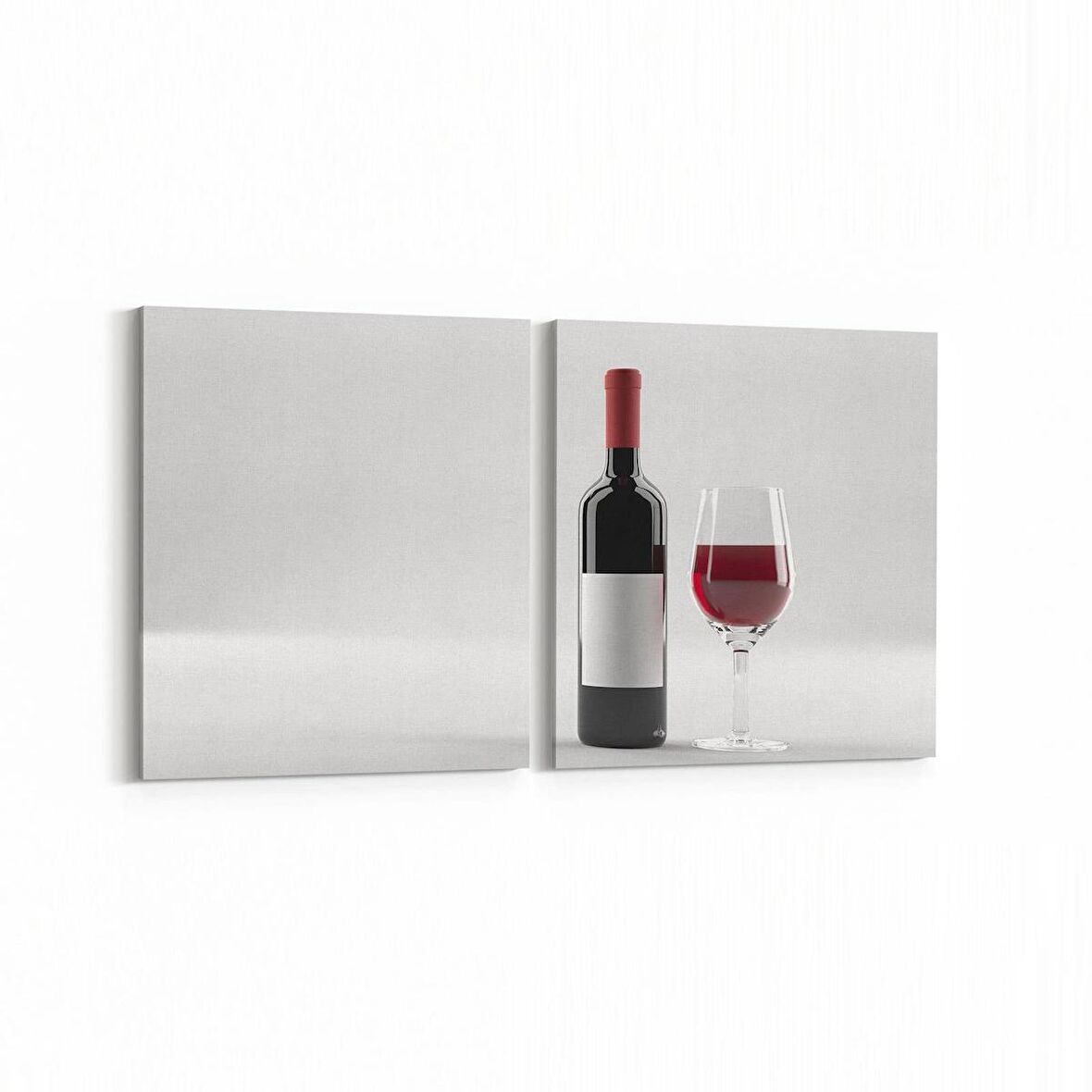 Olla 15314K2Y Gıda Görseli Kare 2'li Yatay Kanvas Tablo (Ölçü: 65X30)