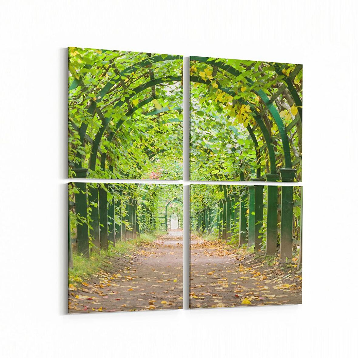 Olla 13281K4 Doğa / Manzara Görseli Kare 4'lü Kanvas Tablo (Ölçü: 145X145)