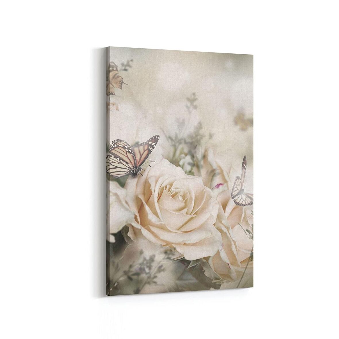 Olla 11726D Orkide Çiçek Görseli Dikey Kanvas Tablo (Ölçü: 100X150)