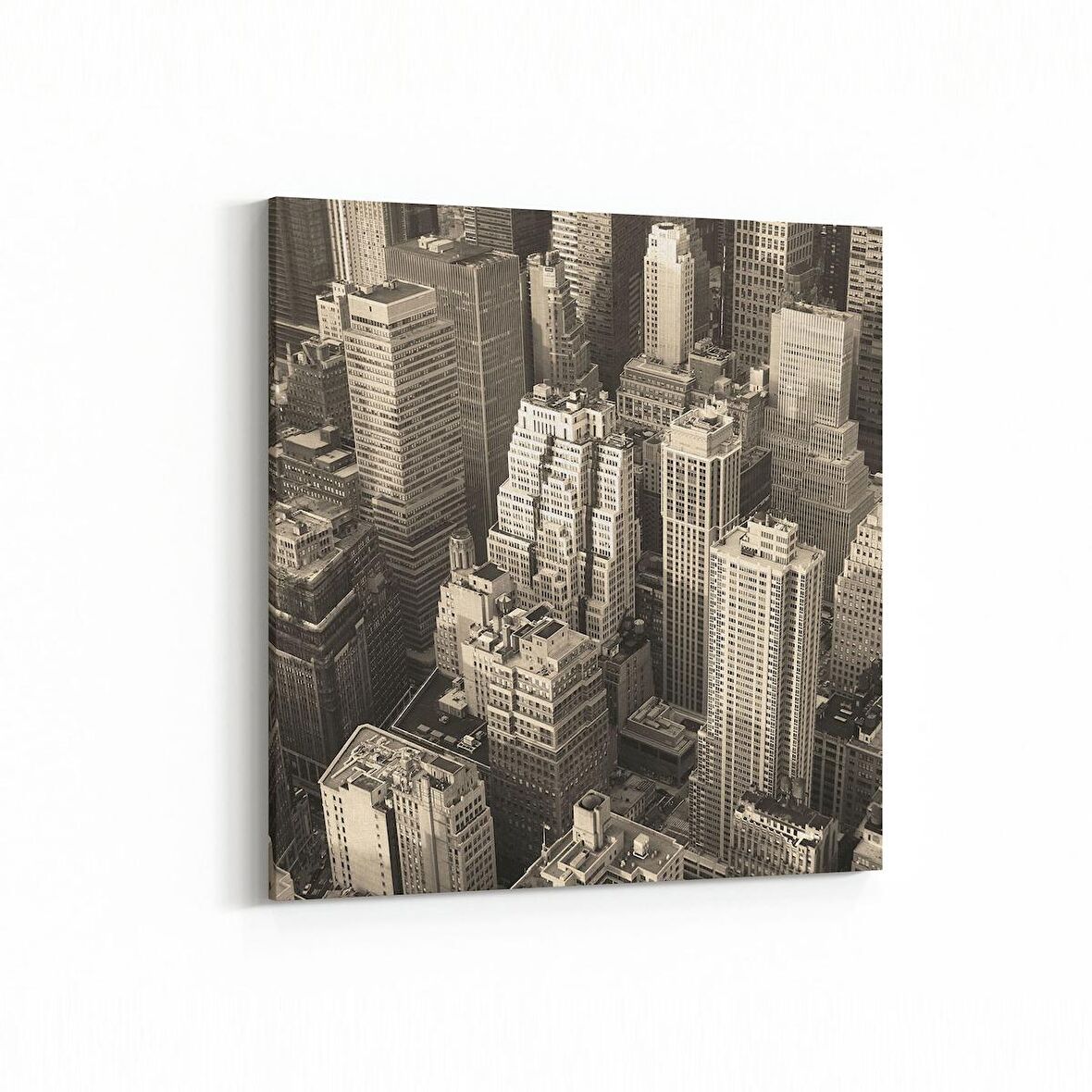 Olla 18073K Yapı Görseli Kare Kanvas Tablo (Ölçü: 25X25)