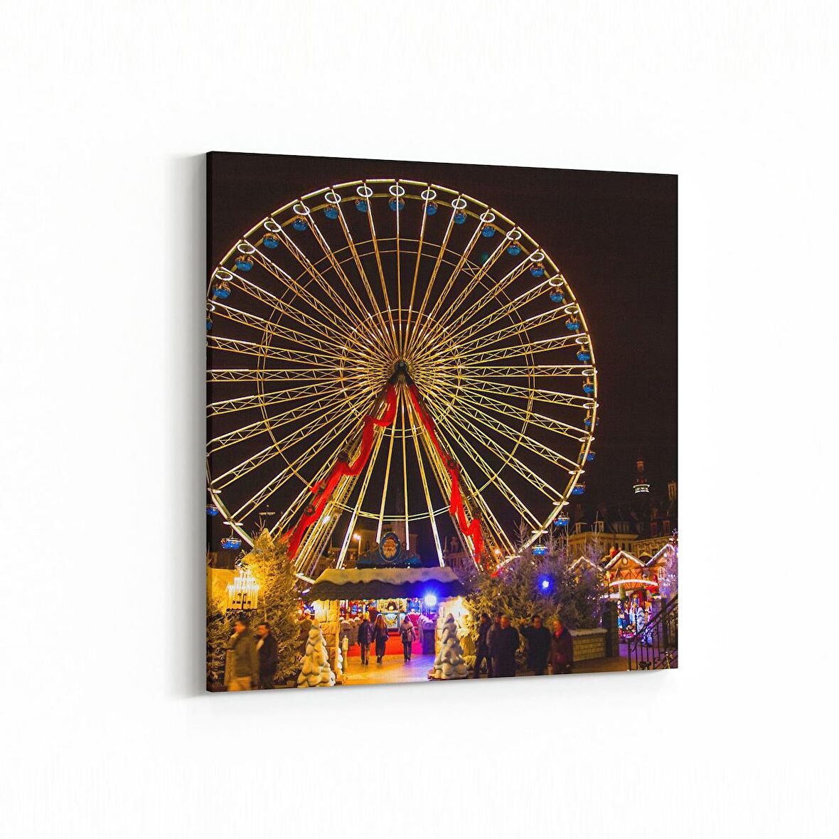 Olla 18059K Yapı Görseli Kare Kanvas Tablo (Ölçü: 25X25)