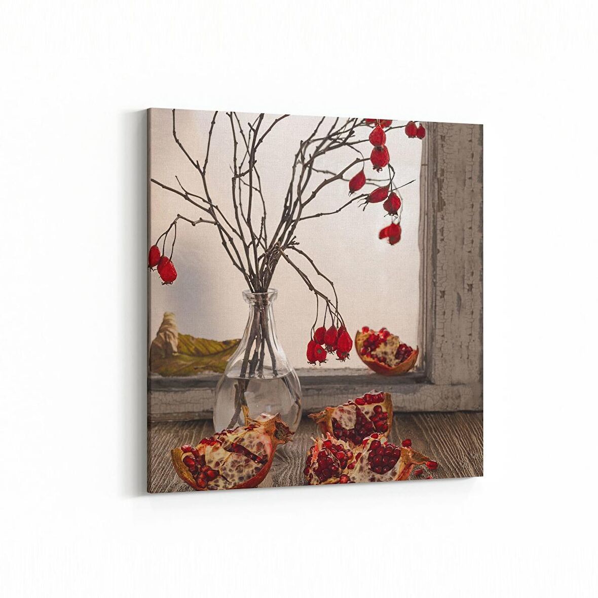 Olla 15307K Gıda Görseli Kare Kanvas Tablo (Ölçü: 25X25)