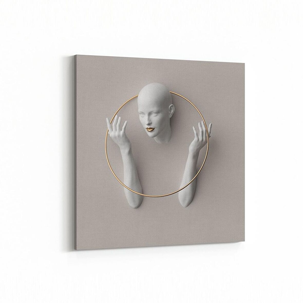 Olla 10006K 3 Boyut Görsel Kare Kanvas Tablo (Ölçü: 100X100)