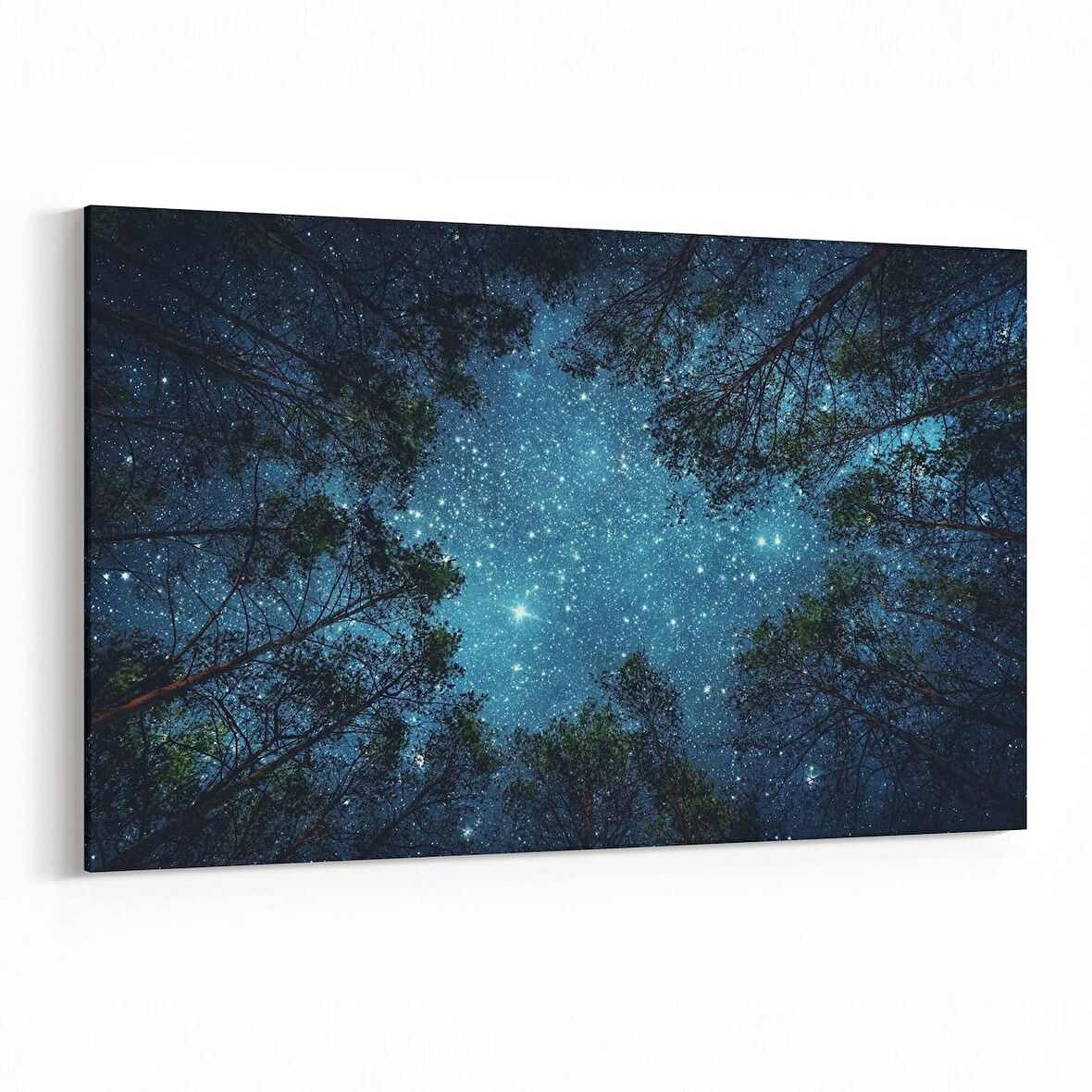 Olla 14798Y Gece Gökyüzü Görseli Yatay Kanvas Tablo (Ölçü: 90X60)