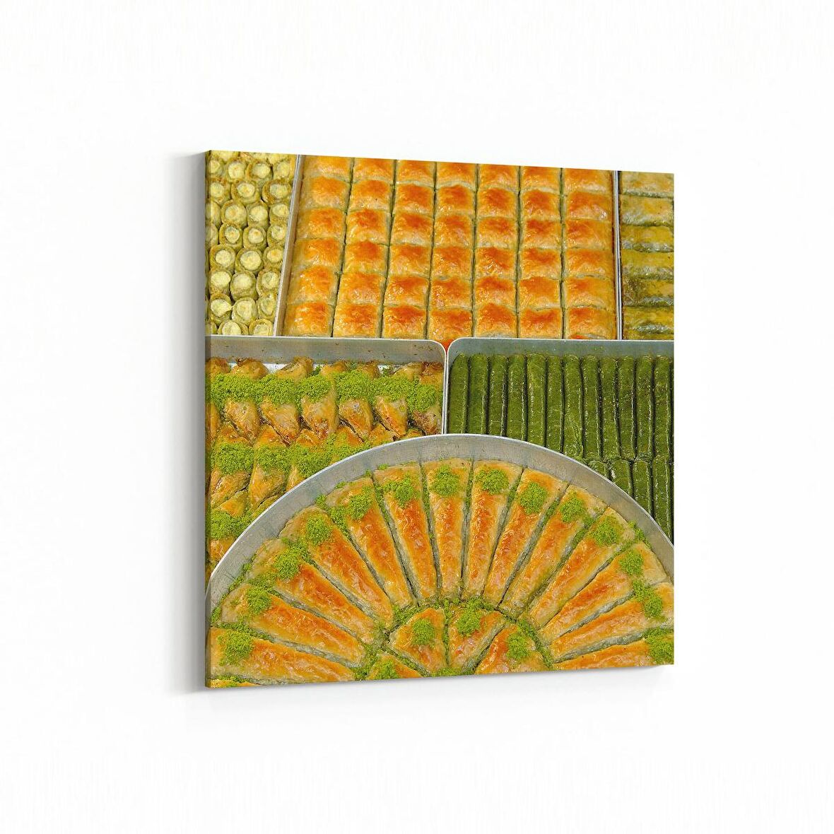 Olla 15191K Gıda Görseli Kare Kanvas Tablo (Ölçü: 25X25)