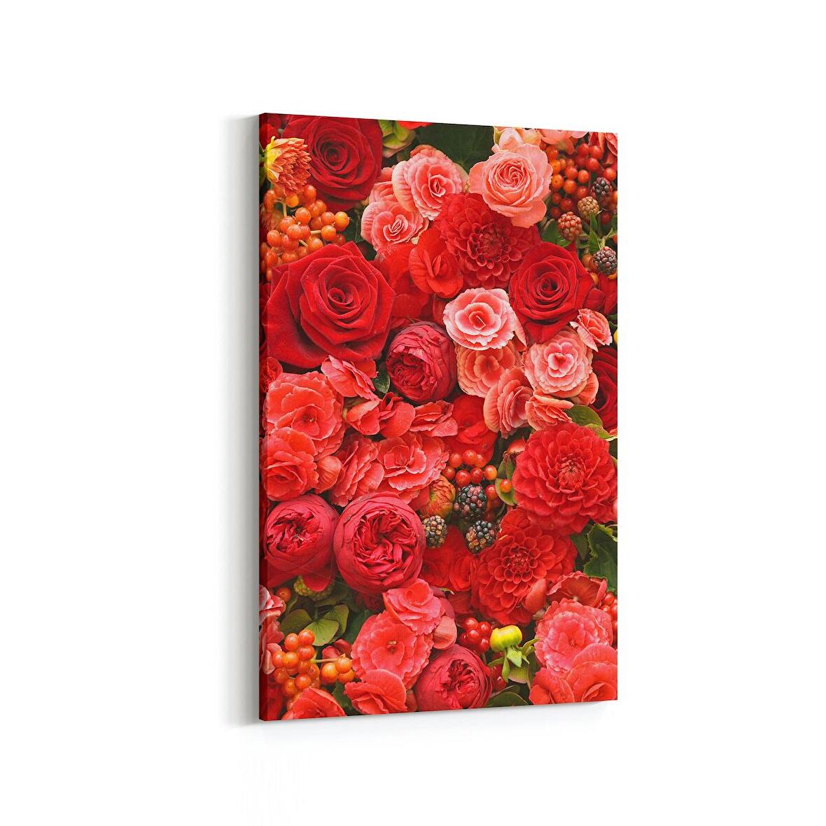 Olla 11604D Çiçek Görseli Dikey Kanvas Tablo (Ölçü: 20X30)