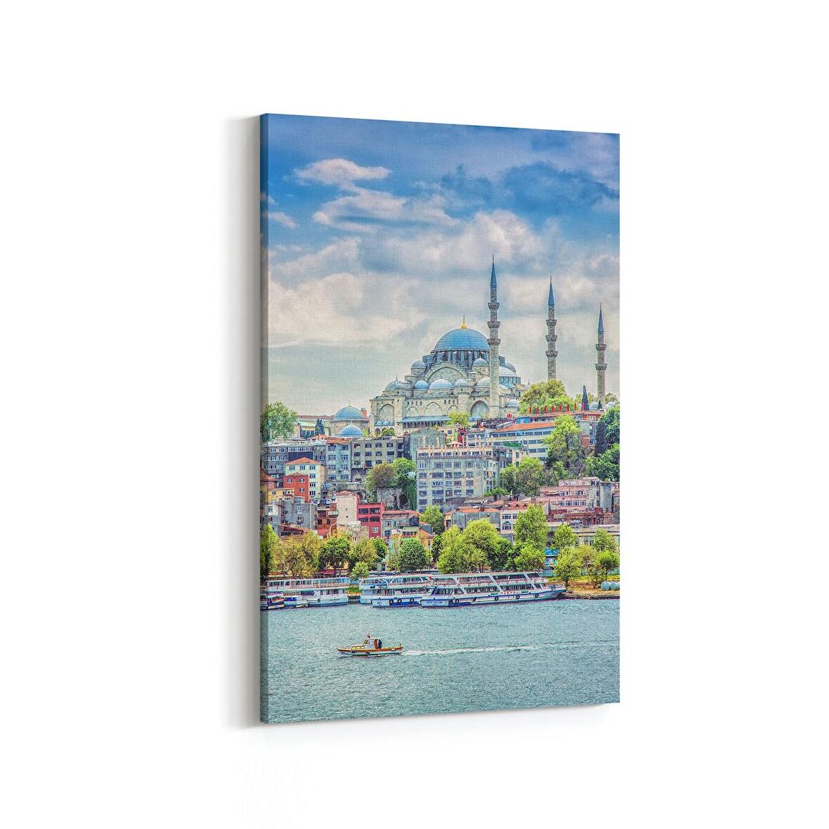 Olla 18880D Yapı Görseli Dikey Kanvas Tablo (Ölçü: 70X105)