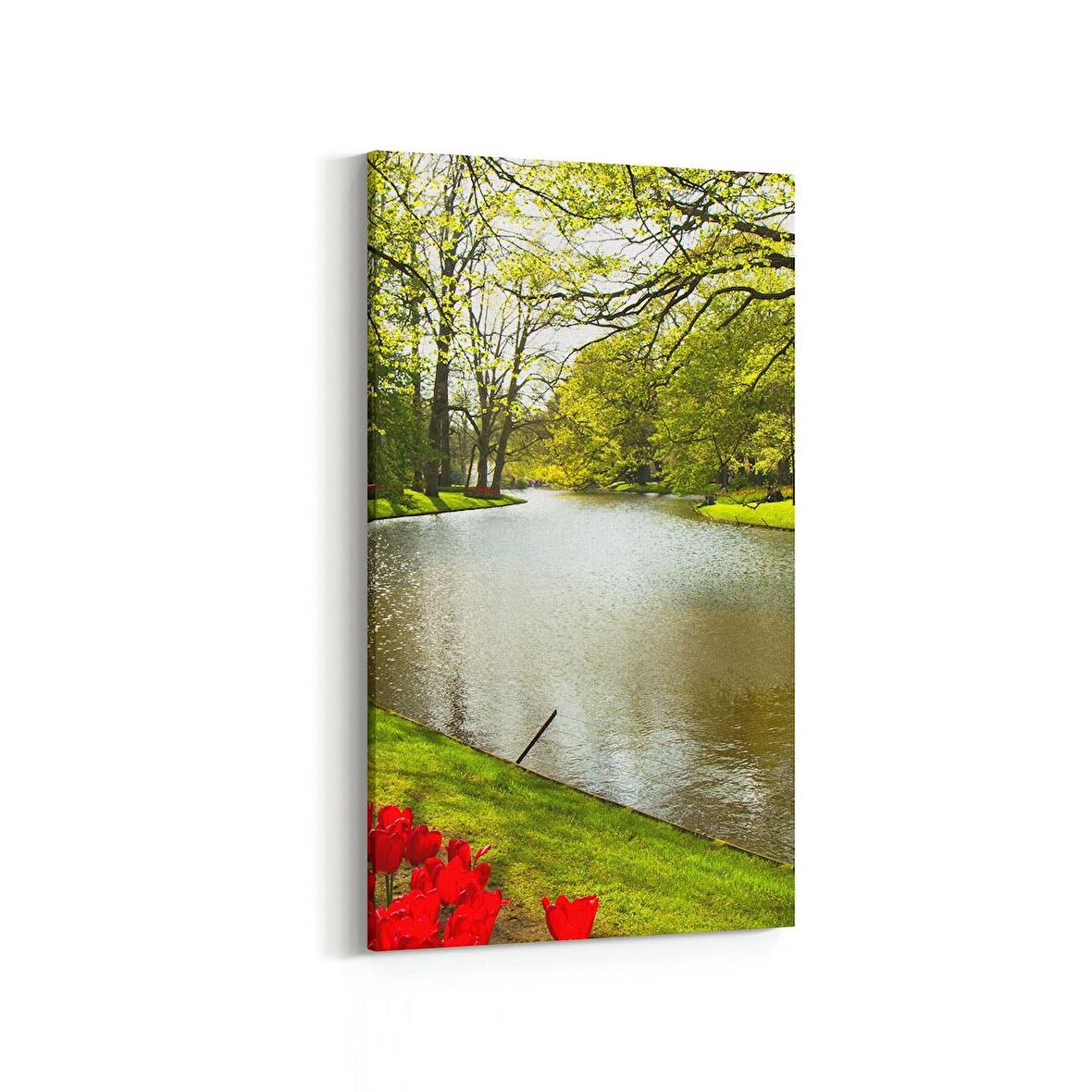 Olla 13806DD Doğa / Manzara Görseli Dikey Dar Kanvas Tablo (Ölçü: 40X80)