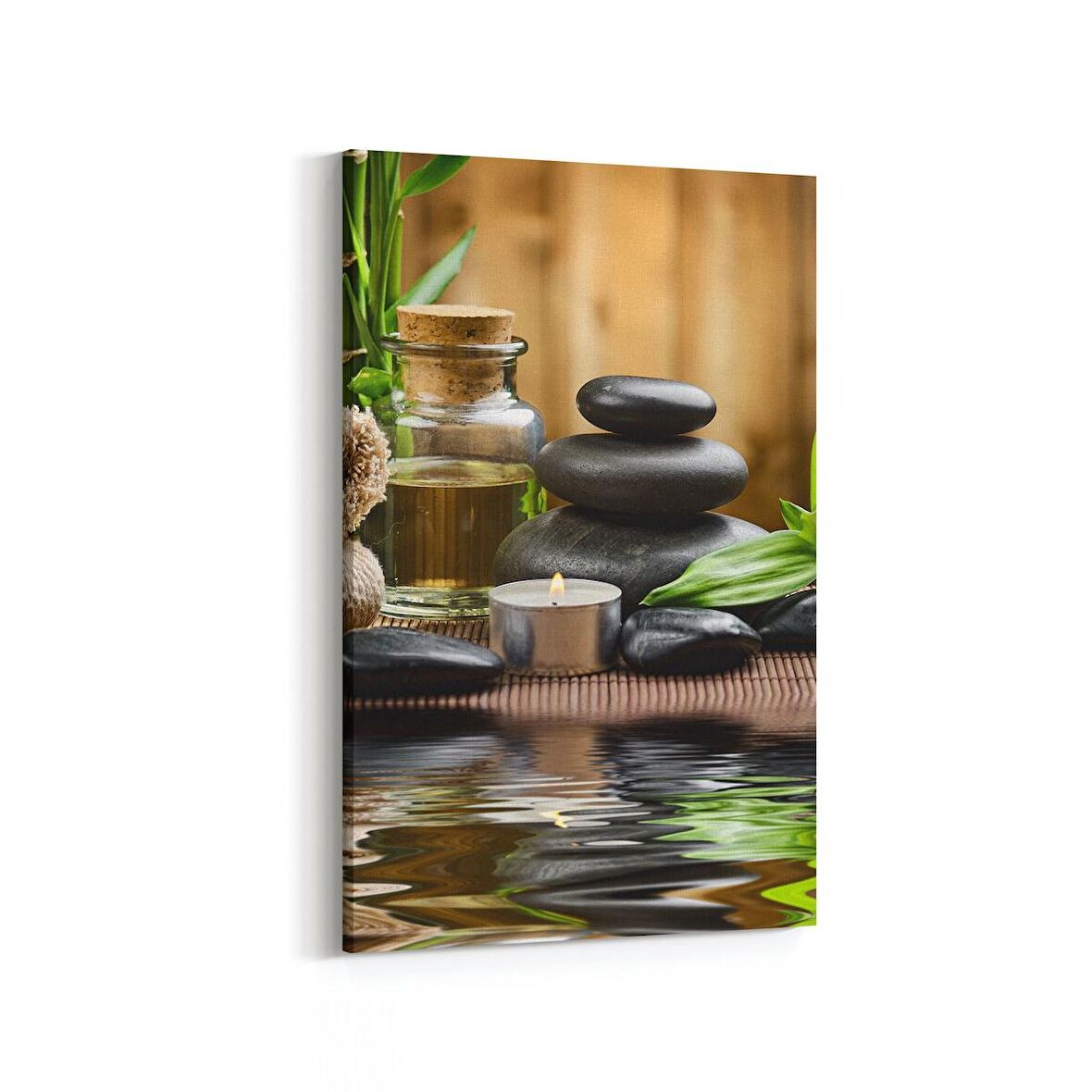 Olla 17055D Spa / Masaj Görseli Dikey Kanvas Tablo (Ölçü: 60X90)