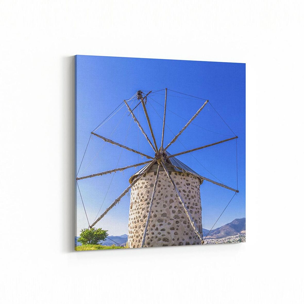 Olla 18589K Yapı Görseli Kare Kanvas Tablo (Ölçü: 25X25)