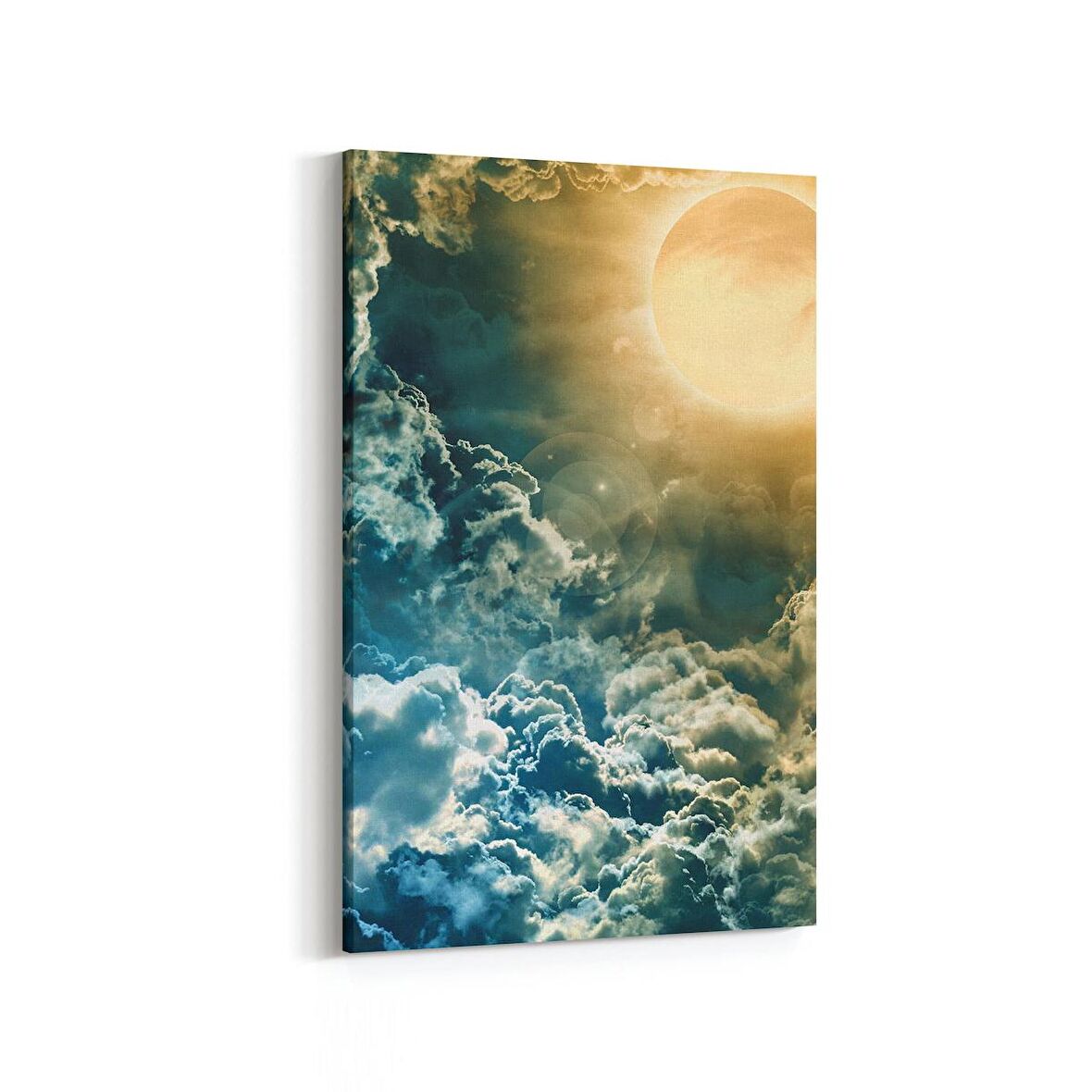 Olla 14881D Gece Gökyüzü Görseli Dikey Kanvas Tablo (Ölçü: 100X150)