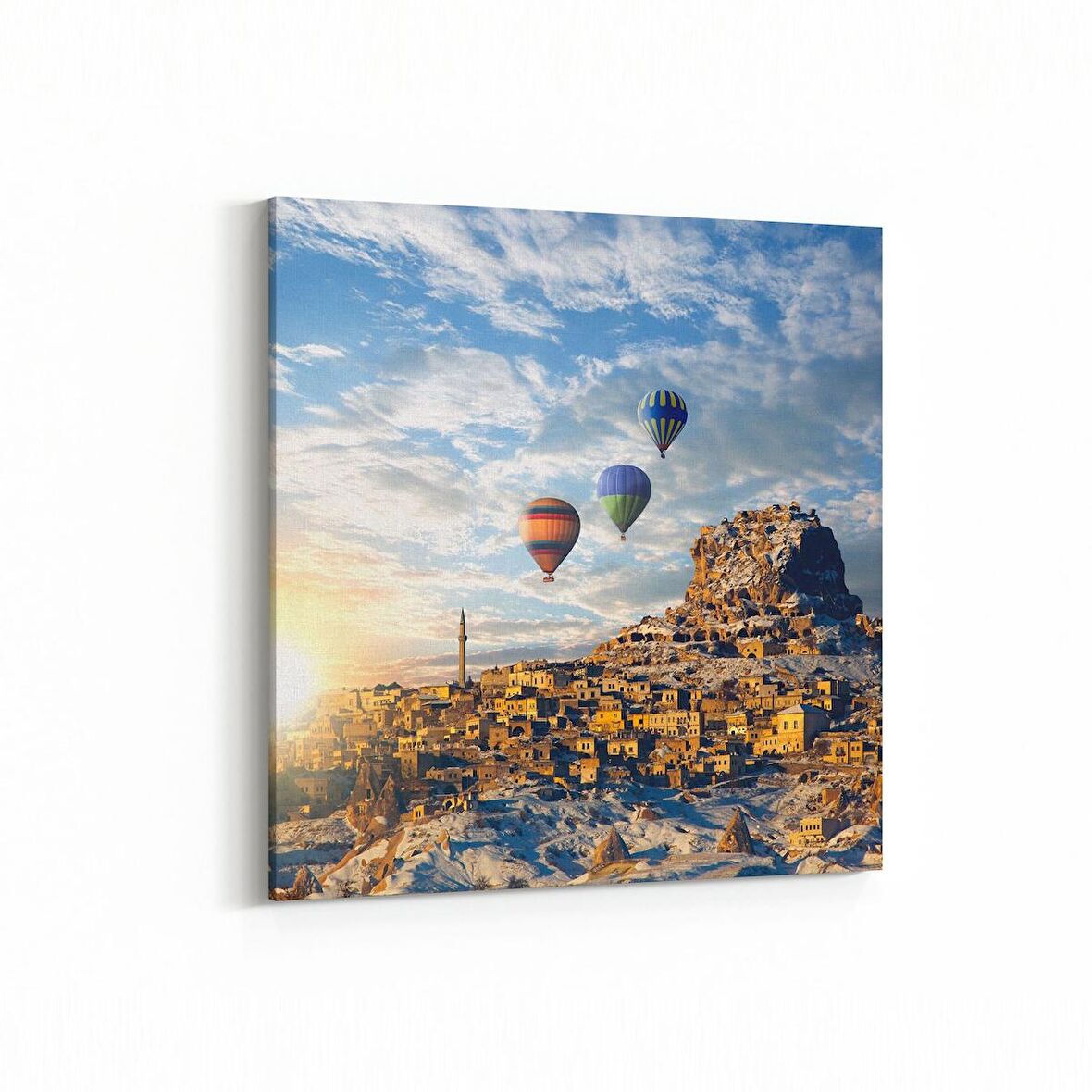 Olla 18199K Yapı Görseli Kare Kanvas Tablo (Ölçü: 30X30)