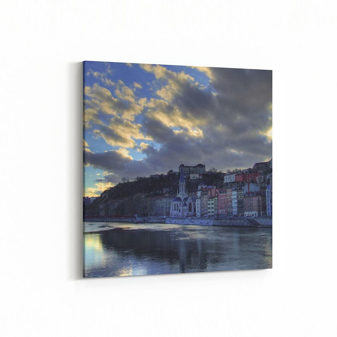 Olla 18471K Yapı Görseli Kare Kanvas Tablo (Ölçü: 30X30)