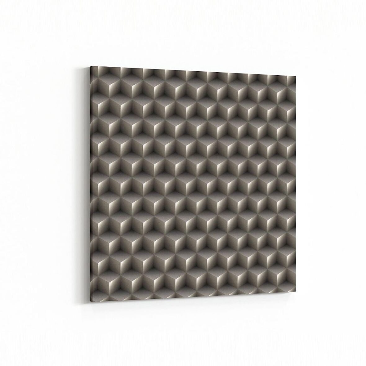 Olla 10055K Abstract 3 Boyut Görsel Kare Kanvas Tablo (Ölçü: 25X25)